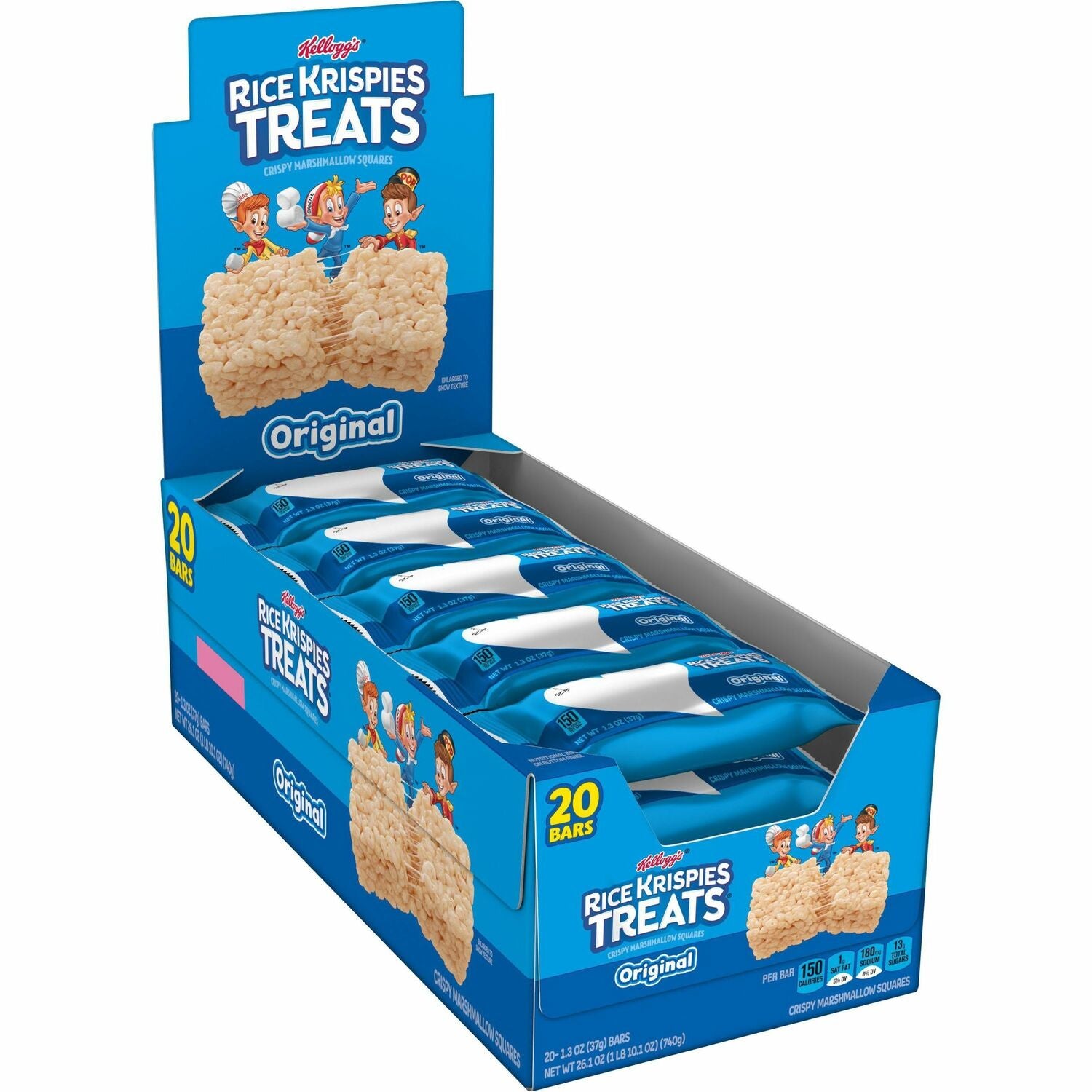 Rice Krispies Treats Original Squares Individually Wrapped - Rice - 1 - 20 / Box (26547)