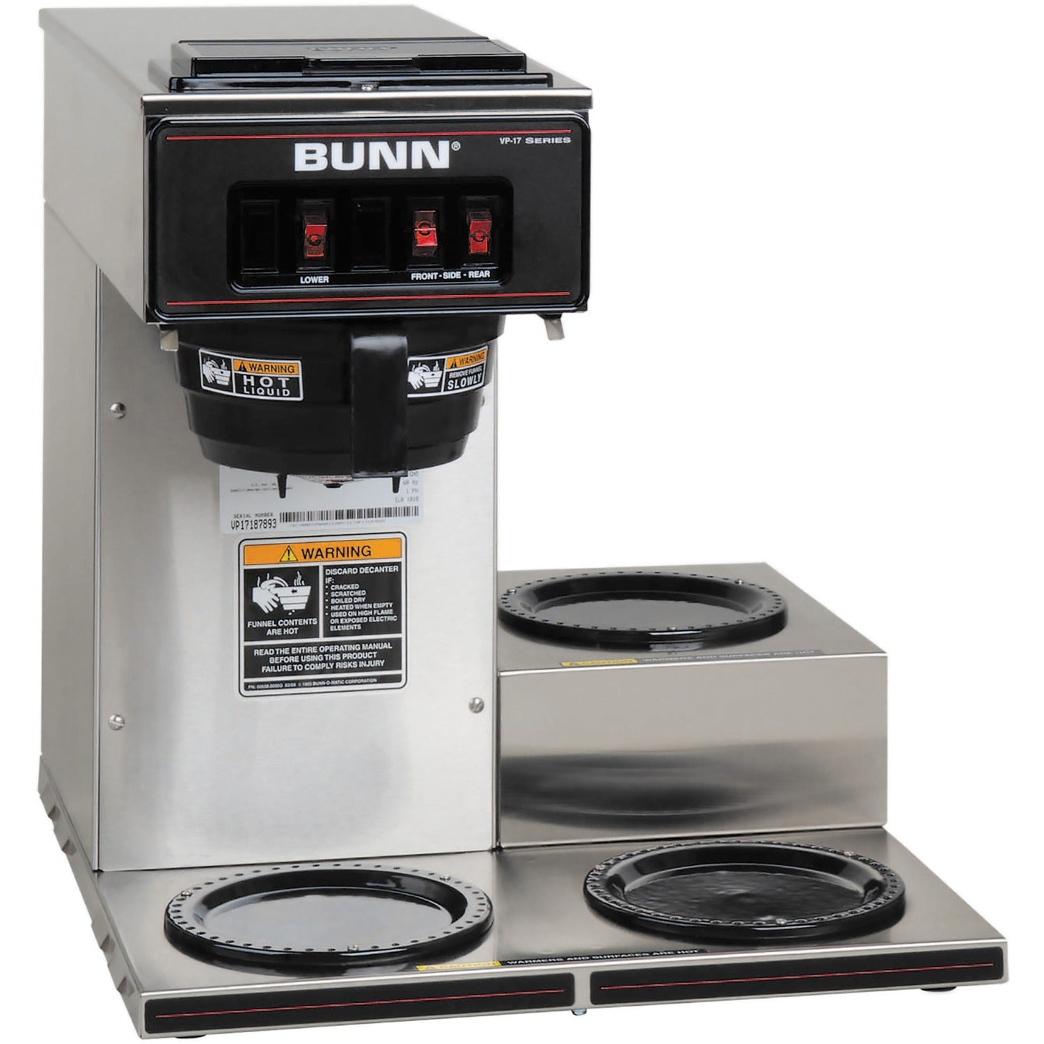 BUNN 12-Cup Pourover Coffee Brewer 12 Cup(s) - Multi-serve - Stainless Steel (133000003)
