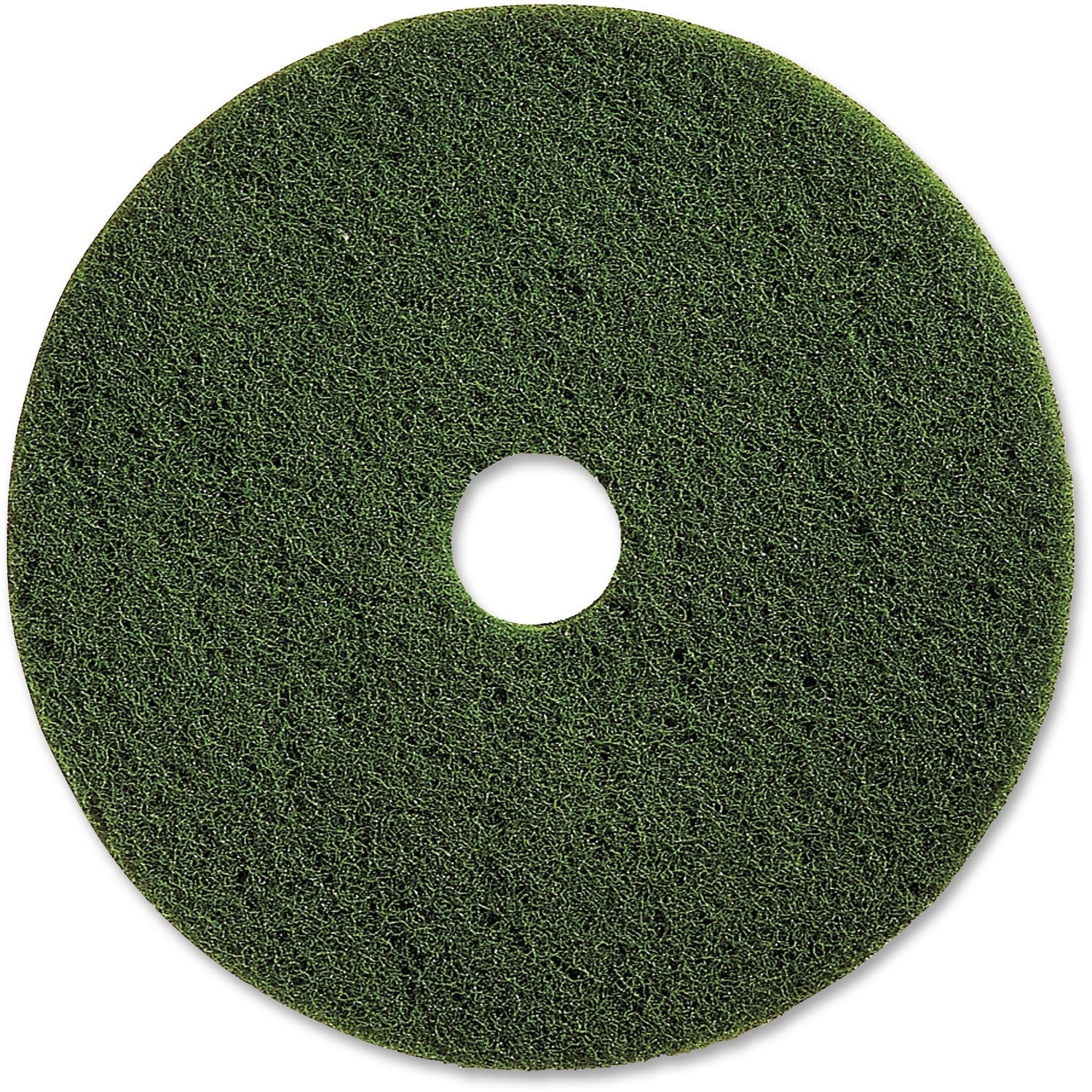 Genuine Joe 20" Scrubbing Floor Pad 20" Diameter x 1" Thickness - Scrubbing, Floor - 175 rpm to 350 rpm Speed Supported - Heavy Duty, Dirt Remover, Long Lasting, Durable - Fiber - Green - 5 / Carton (GJO90320)