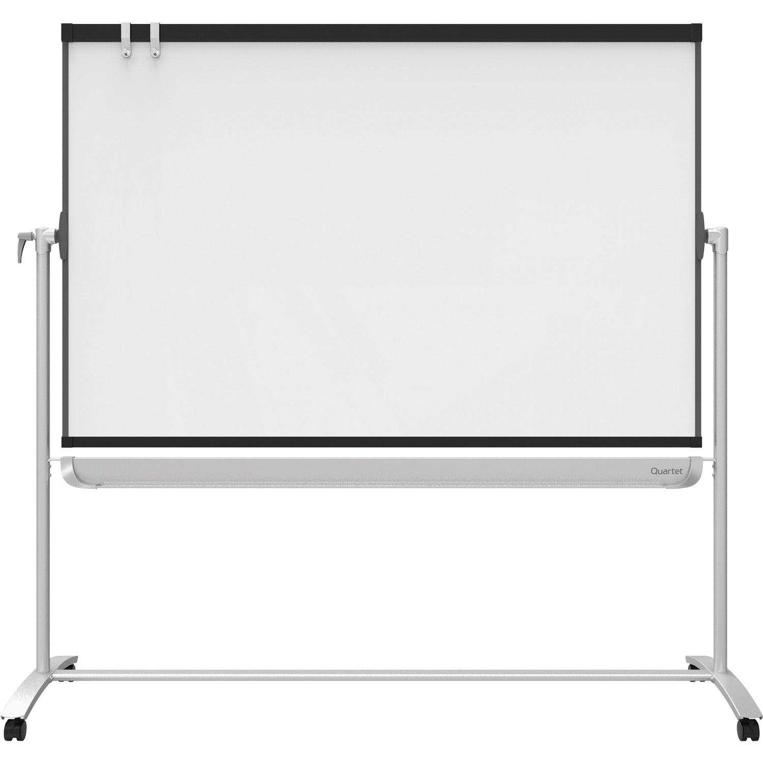 Quartet Magnetic Mobile Presentation Easel 48" (4 ft) Width x 36" (3 ft) Height - White Painted Steel Surface - Graphite Frame - Magnetic - Assembly Required - 1 Each (ECM43P2)
