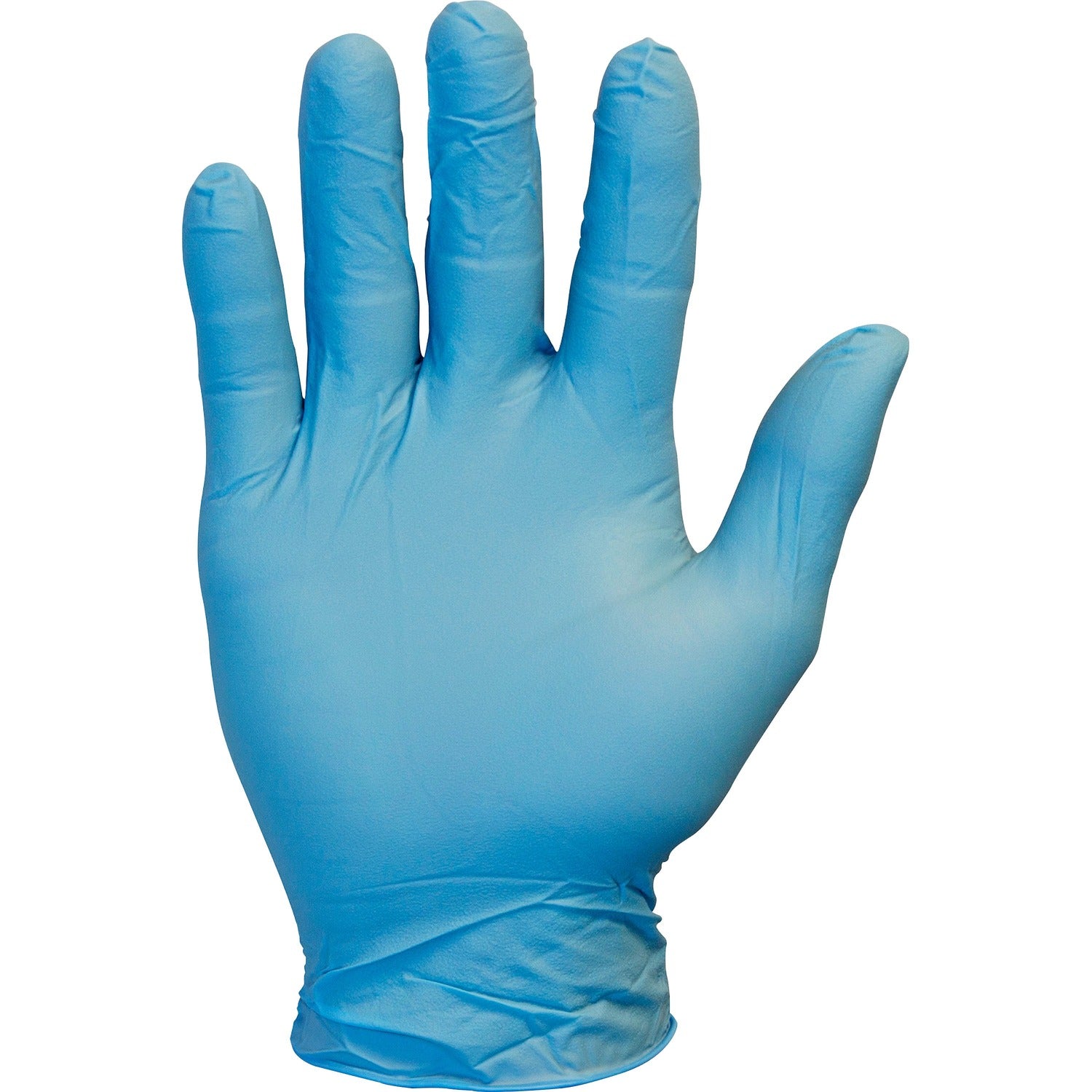 Safety Zone Powder Free Blue Nitrile Gloves 9.65" Glove Length - Large Size - Blue - Comfortable, Allergen-free, Silicone-free, Latex-free - For Cleaning, Dishwashing, Food, Janitorial Use, Painting, Pet Care - 100 / Box (GNPRLG1M)