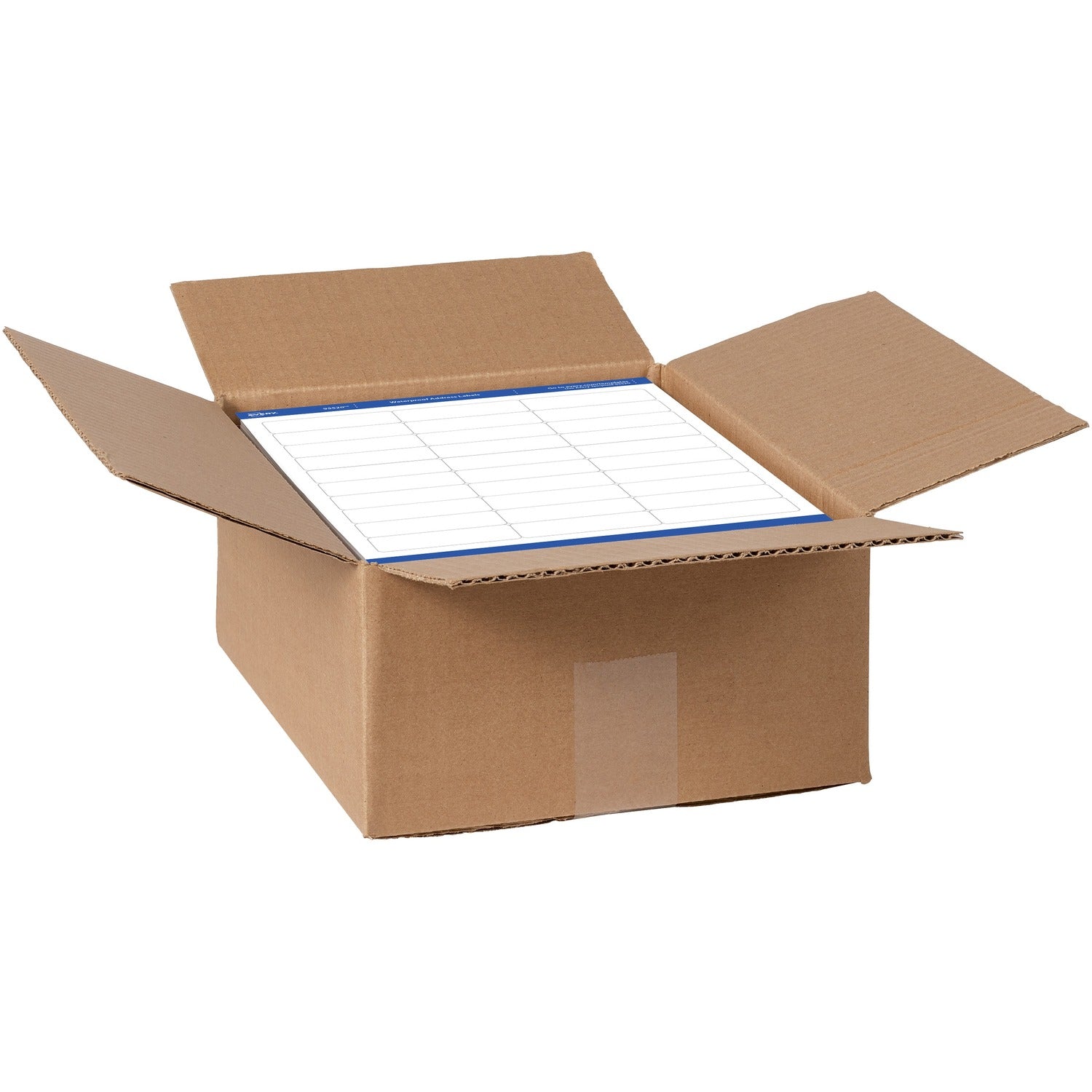 Avery&reg; 1" x 2-5/8" Labels, Ultrahold, 15,000 Labels 1" Width x 2 5/8" Length - Permanent Adhesive - Rectangle - Laser - Matte White - Matte - Film - Permanent Adhesive, Durable, Stick & Stay, Customizable, Scuff Resistant, Tear Resistant, Smud (95520)