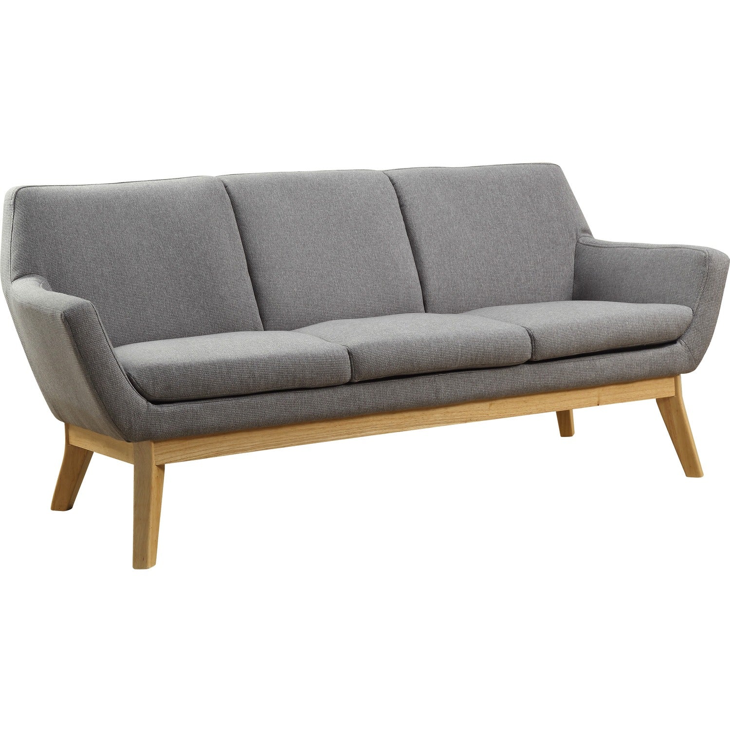 Lorell Quintessence Collection Sofa 32.8" Height x 73.3" Width x 19.8" Length - Finish: Gray (LLR68963)