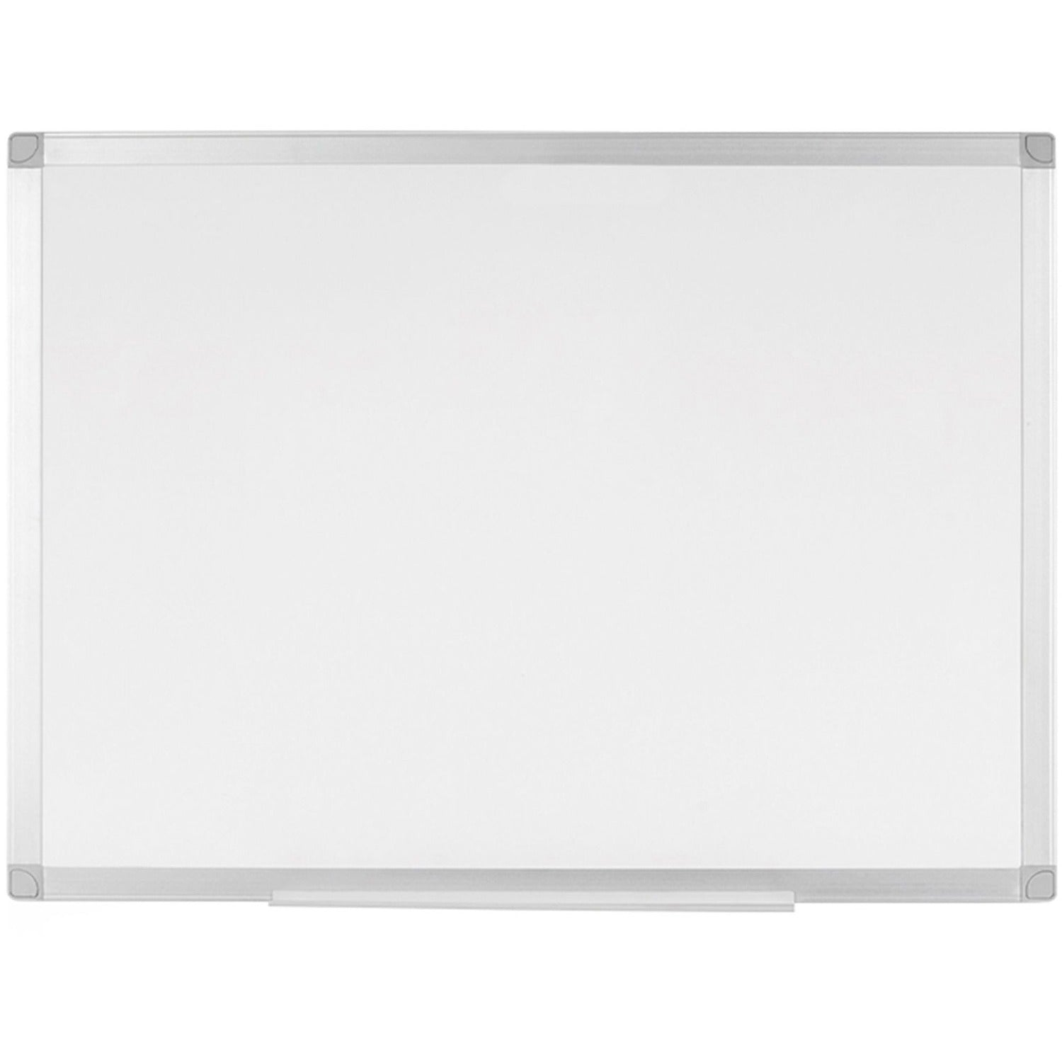 Bi-silque Ayda Porcelain Dry Erase Board 24" (2 ft) Width x 18" (1.5 ft) Height - White Porcelain Surface - Aluminum Frame - Rectangle - Horizontal/Vertical - Magnetic - 1 Each (CR04999214)