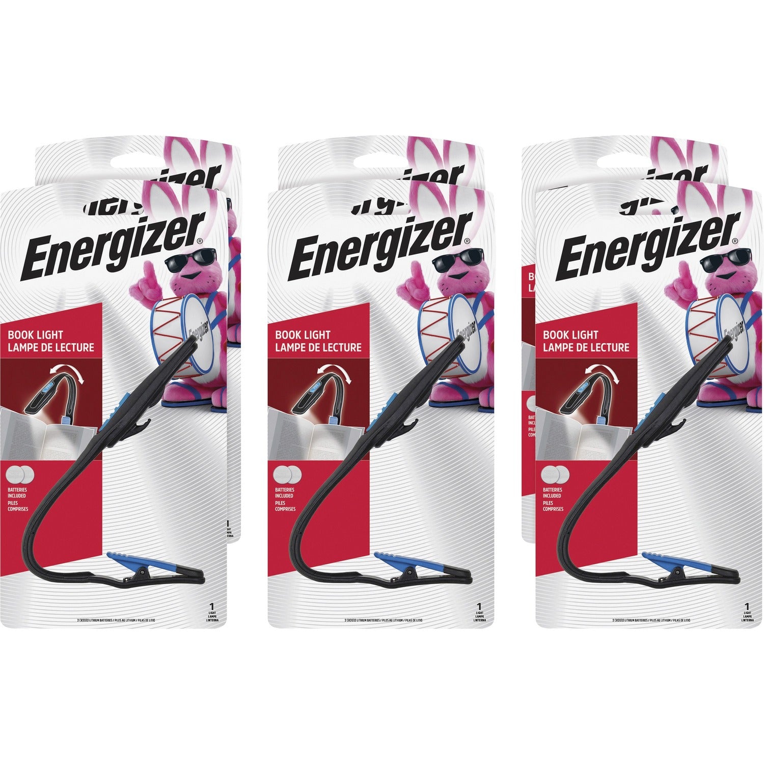 Energizer Book Light 1 x LED - Warm White - 11 lm Lumen - CR2032 - Black - 6 / Carton (FNL2BU1CSCT)