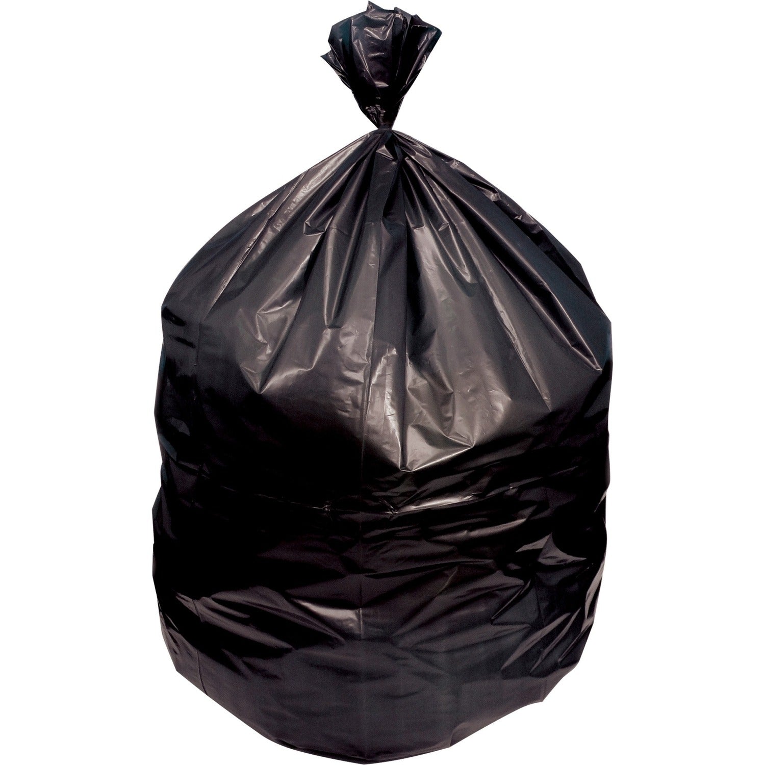 Genuine Joe Heavy Duty Trash Can Liners 45 gal Capacity - 46" Length x 40" Width x 2 mil (51 Micron) Thickness - Low Density - Black - Resin - Waste Disposal - 100 / Carton (GJO02864)