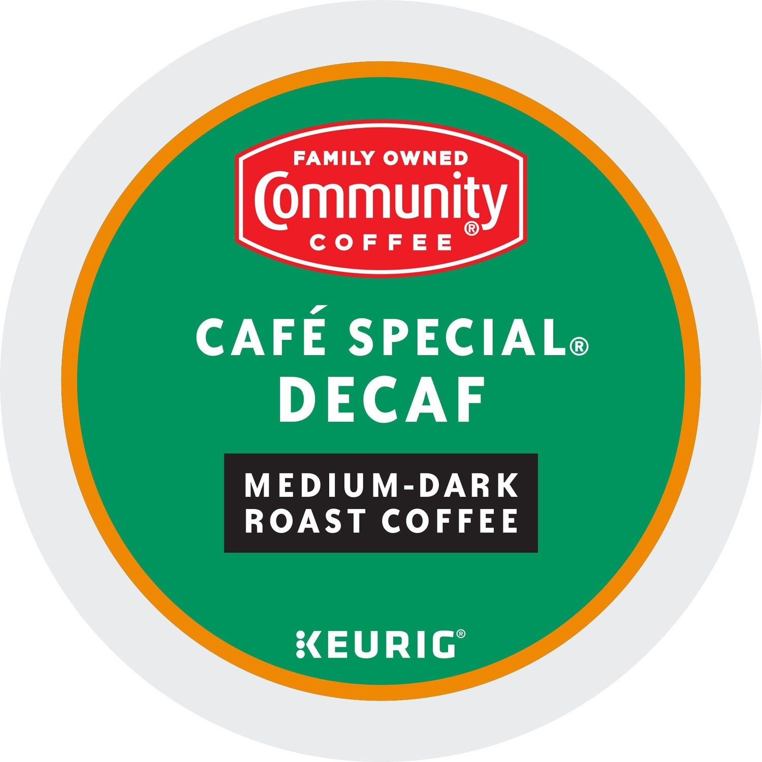 Community Coffee Community&reg; Coffee K-Cup Caf&eacute; Special Decaf Blend Coffee Compatible with Keurig Brewer - Medium/Dark - 24 / Box (64080)