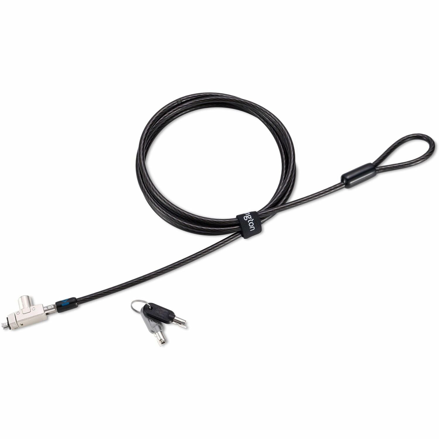 Kensington Slim N17 2.0 Keyed Laptop Lock 6 ft Cable - Keyed Lock - Black - Carbon Steel - For Notebook (60500)