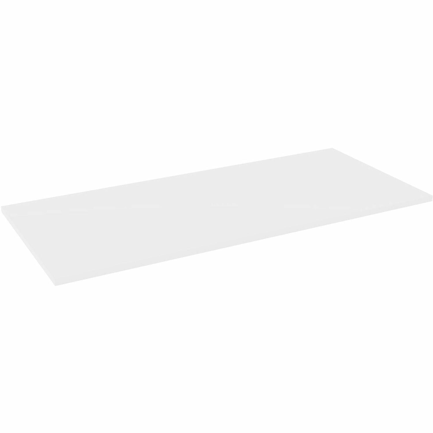 Lorell Multipurpose Tabletop 30" Width x 66" Depth x 1" Thickness - Band Edge - White, Laminate Table Top - For Conference Table, Office (LLR62685)