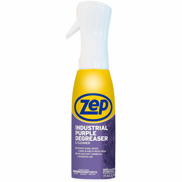 Zep Commercial Industrial Purple Degreaser For Multipurpose - Ready-To-Use - Aerosol, Spray, Liquid - 16 fl oz (0.5 quart) - Solvent Scent - Heavy Duty - Clear - 1 Each (R42320)