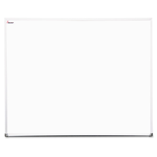 AbilityOne 7110014841756, SKILCRAFT Dry Erase Marker Board, 24 x 36, White Surface, Silver Anodized Aluminum Frame