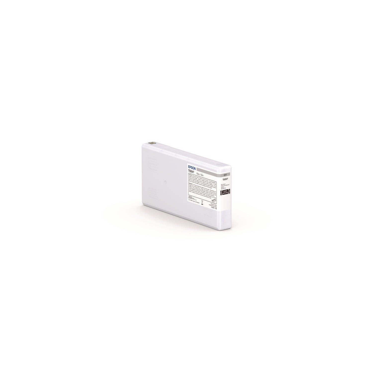 Epson T55V700 (T55V) UltraChrome PRO10 Ink, 200 mL, Gray