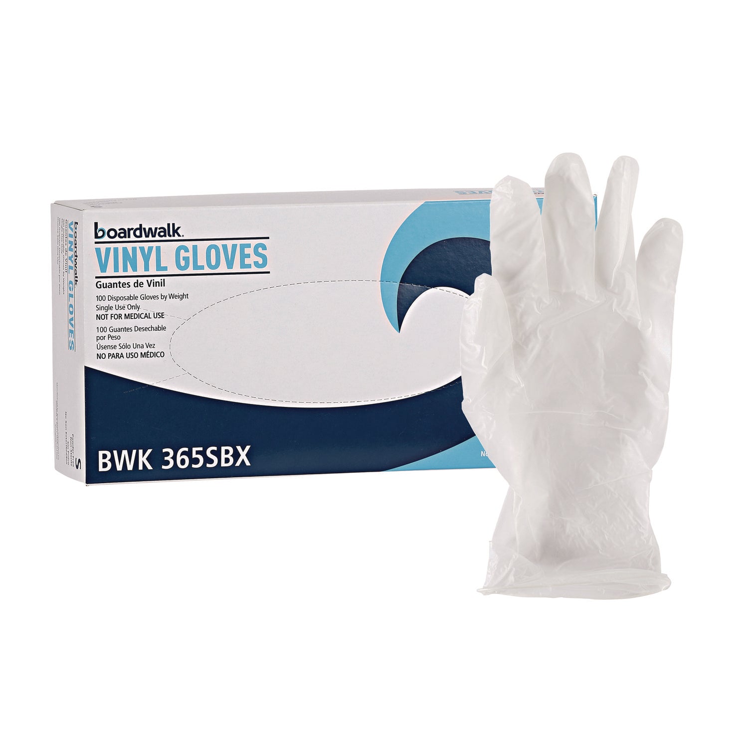 Boardwalk&reg; General Purpose Vinyl Gloves, Small, 100 Gloves (BWK365SBX)