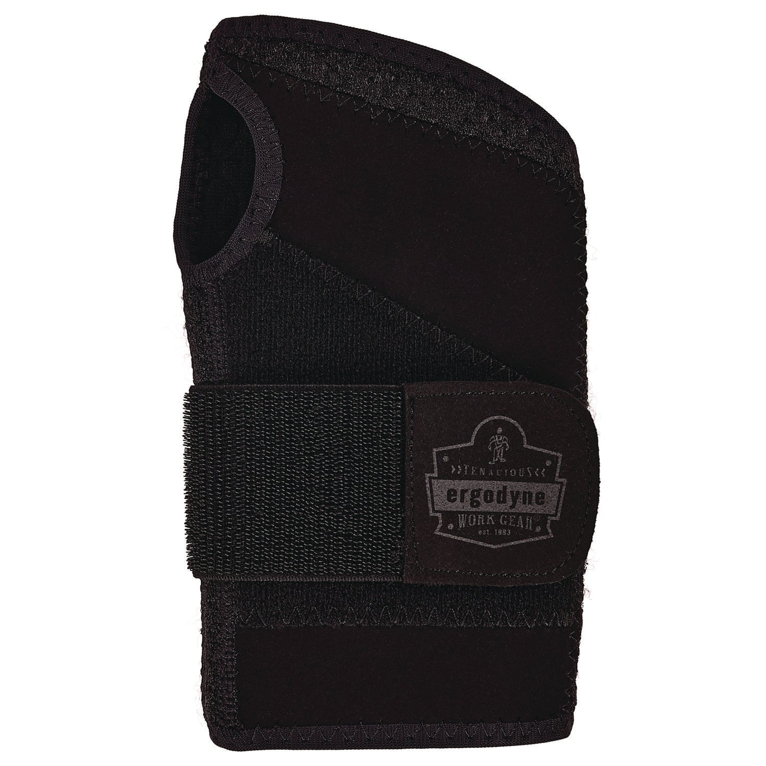 ergodyne ProFlex 4005 Wrist Brace Support with Single Strap, Medium, Fits Right Hand, Black (70145)