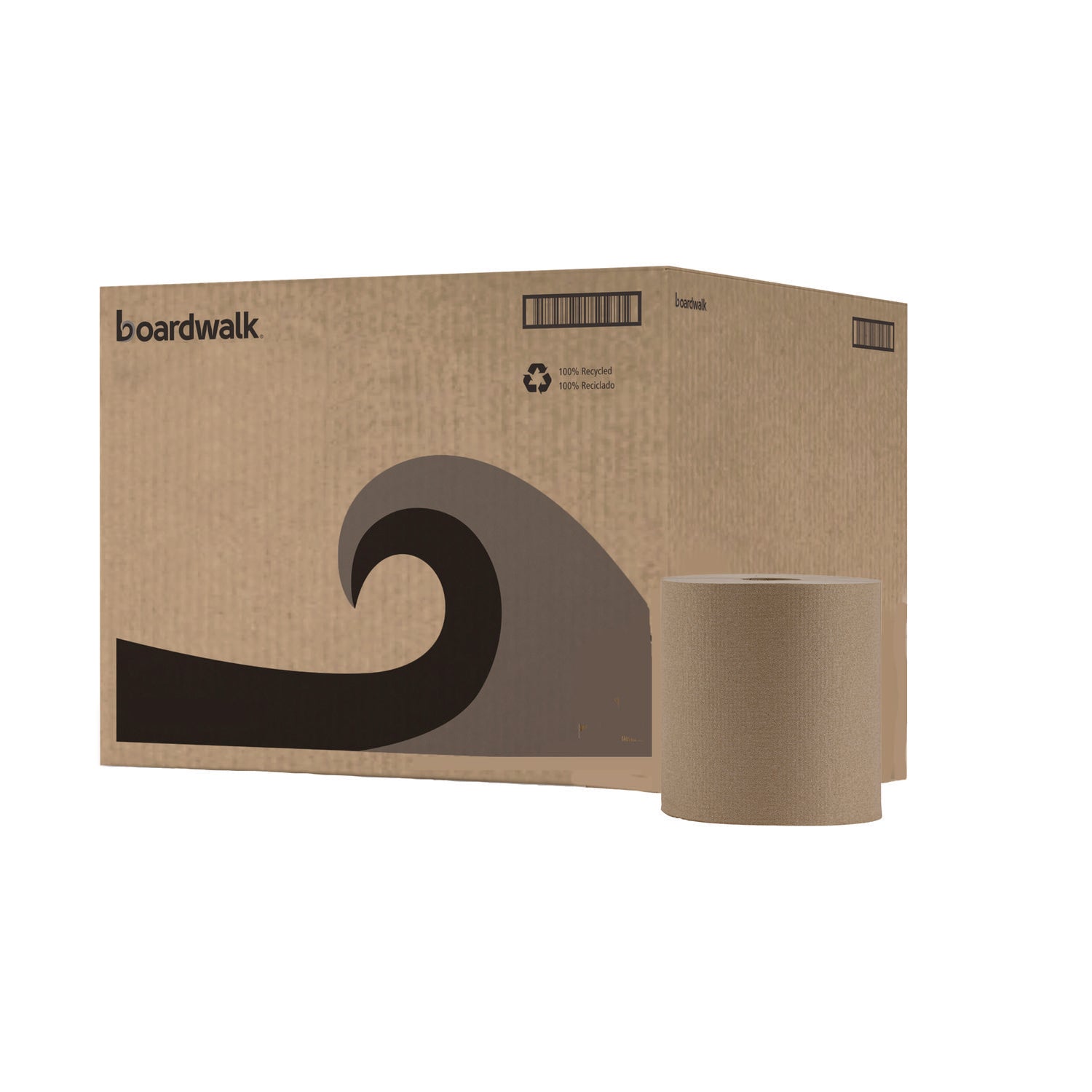 Boardwalk&reg; Hardwound Paper Towels, Brown, 800-ft., 6 Rolls (BWK6256)