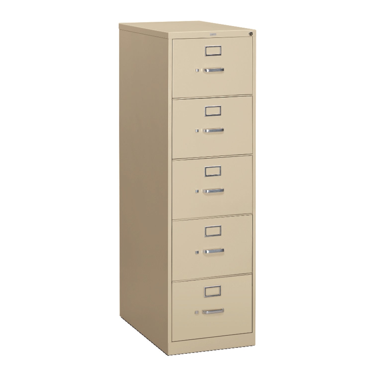 HON 310 Series Vertical File, 4 Legal-Size File Drawers, Black, 18.25" x 26.5" x 52" (314CPP)