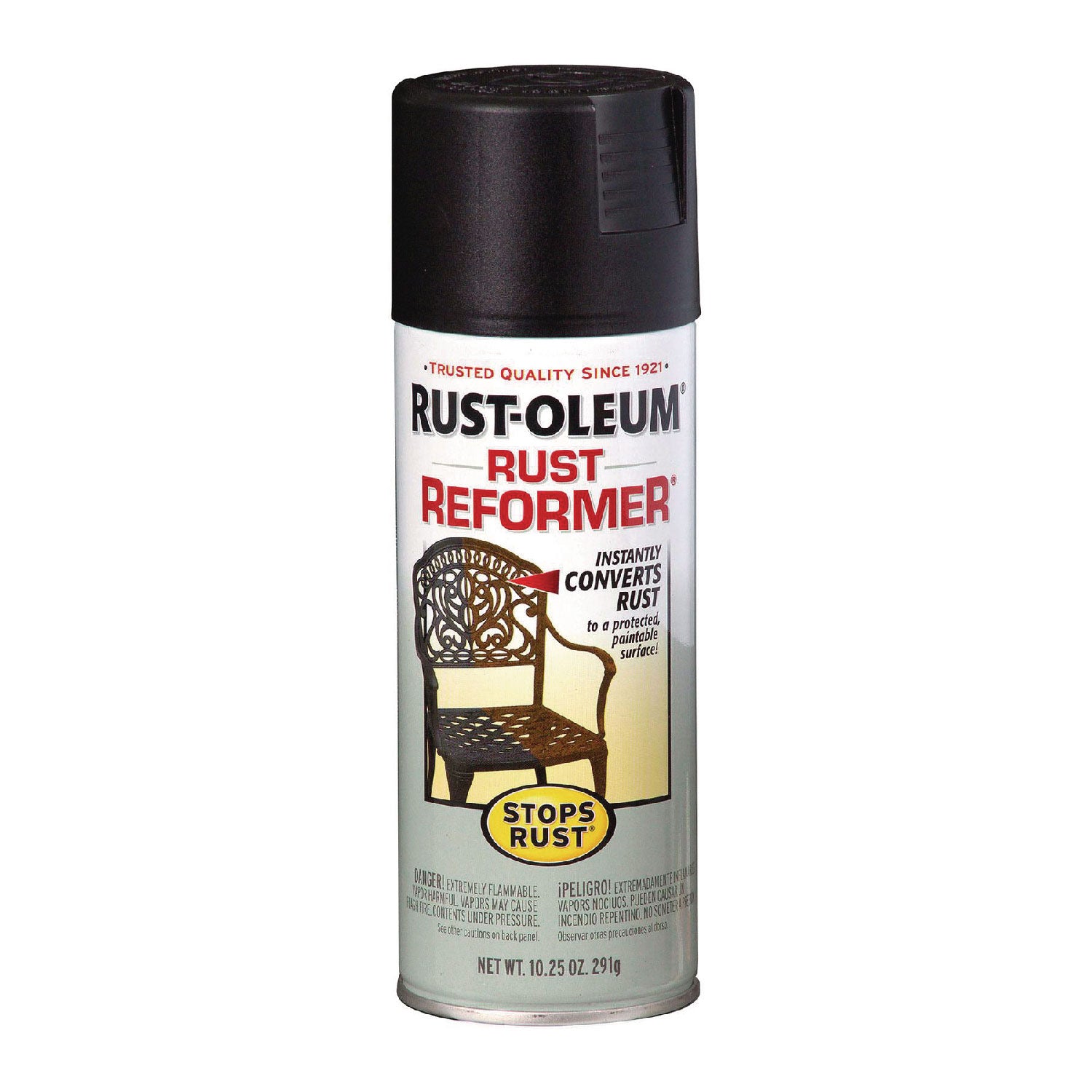 Rust-Oleum Stops Rust Rust Reformer Spray, Black, 10.25 oz Aerosol Can (215215EA)
