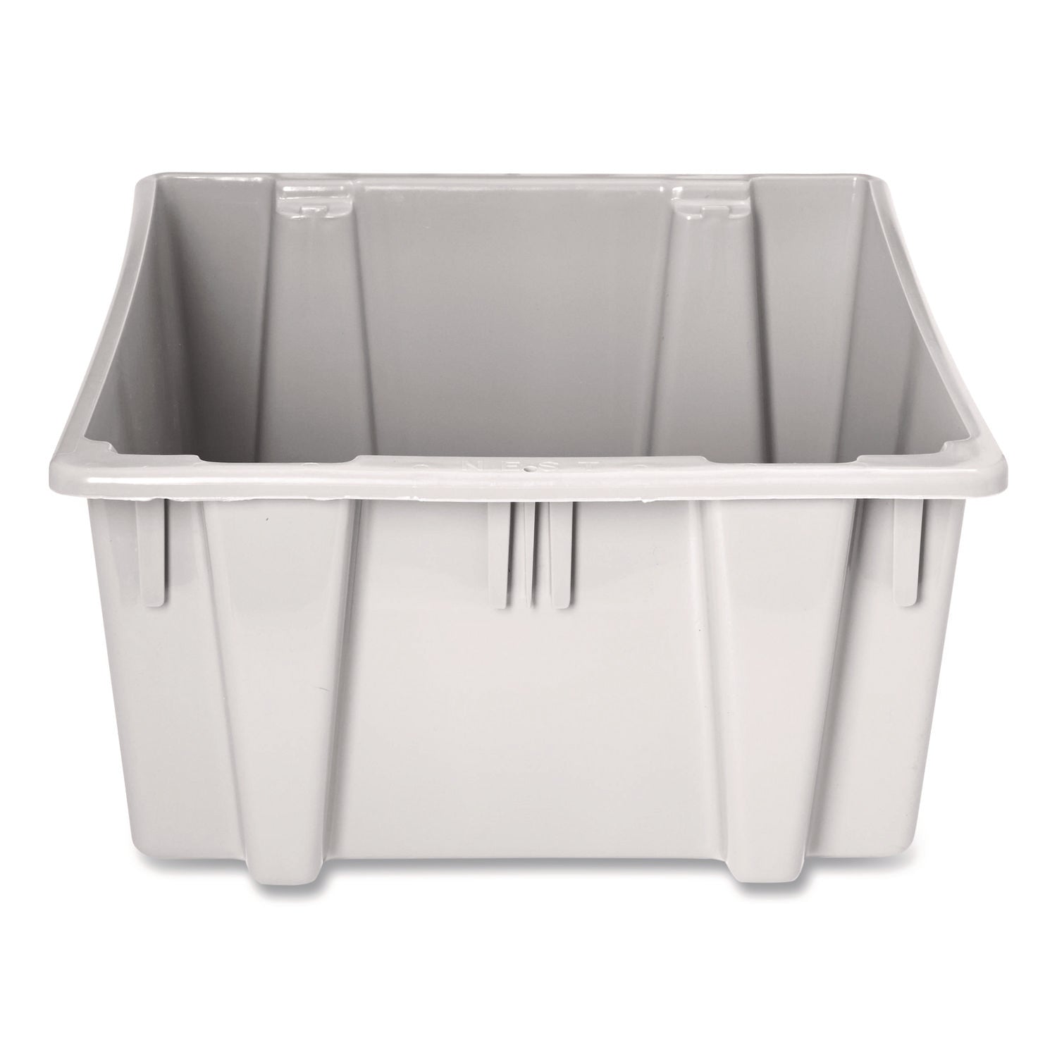 Rubbermaid Commercial Palletote Box, 1.6 cu ft, 15.5" x 19.5" x 13", Gray (FG172200GRAY)