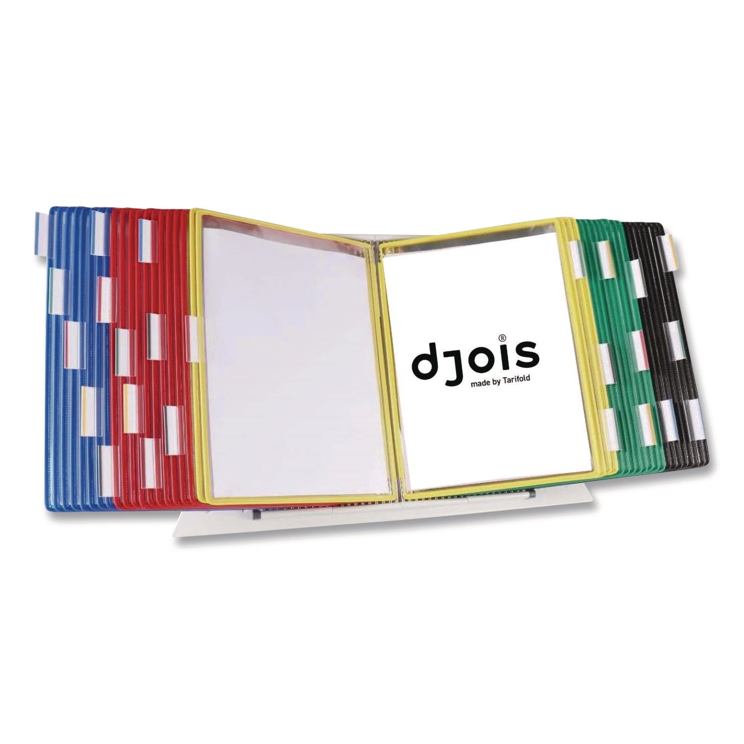 Tarifold Desktop Reference and Display System, 40 Panels with Assorted Borders, White Base (D294)