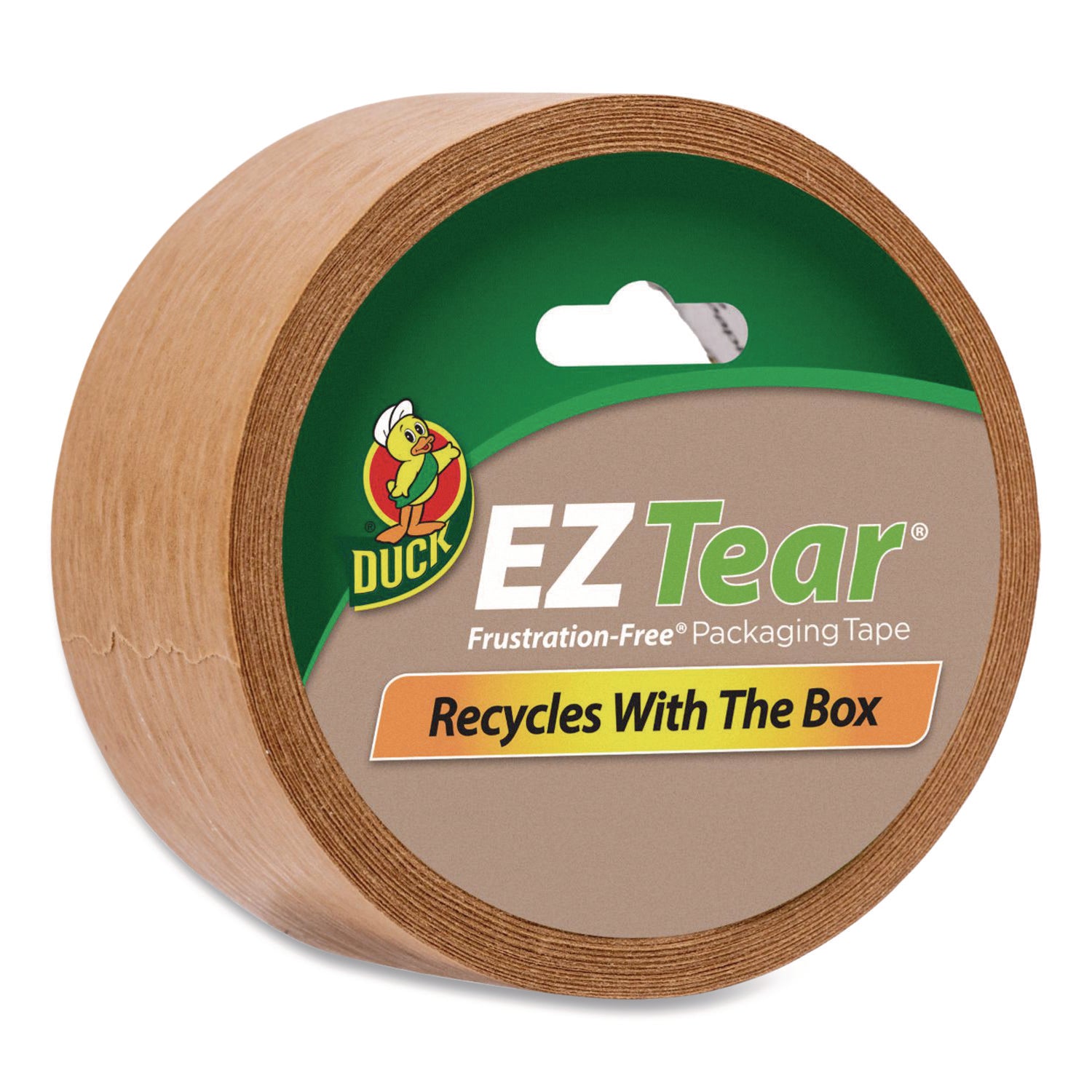 Duck Brand EZ Tear Paper Tape, 1.88" x 25 yd, Brown (242828)