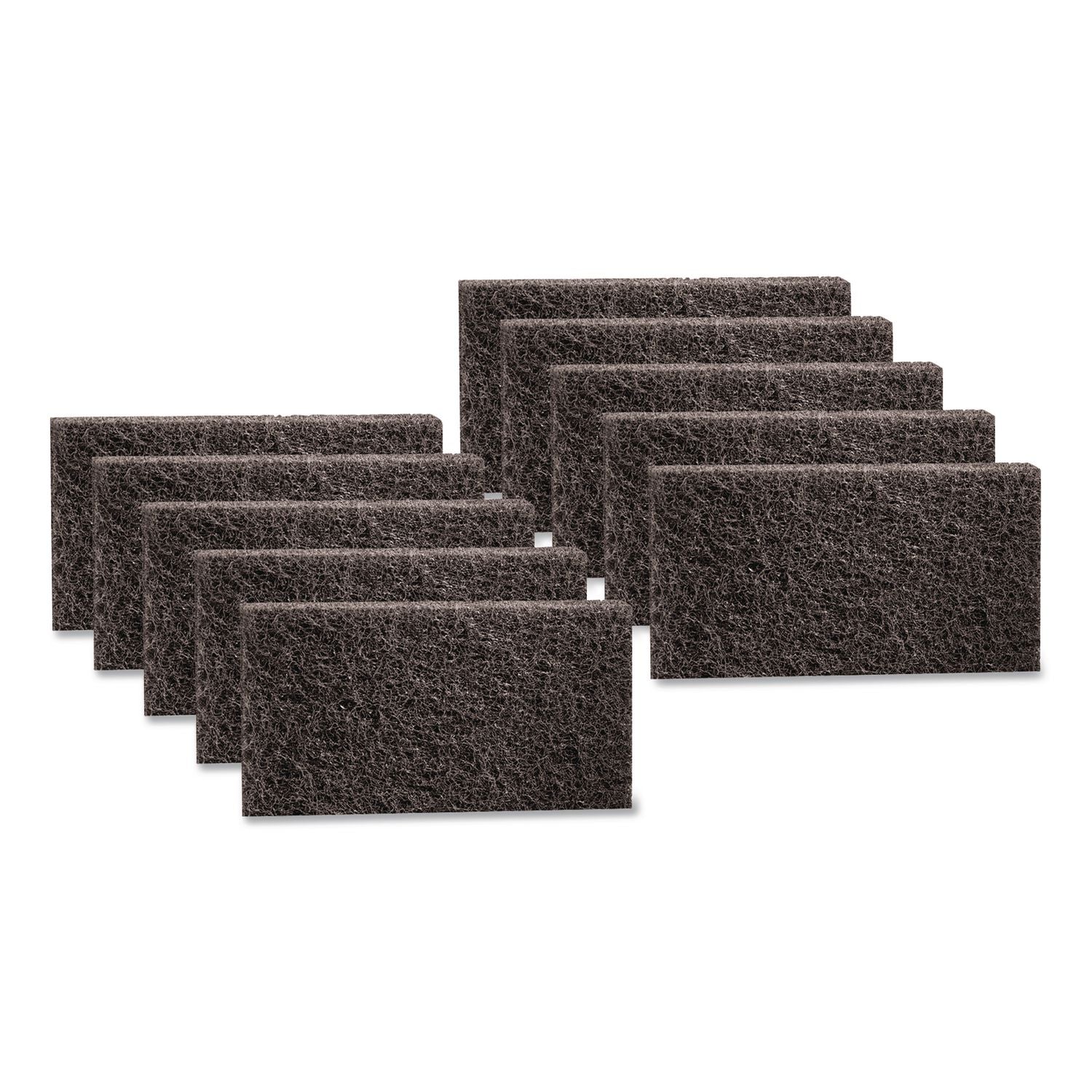 3M Doodlebug Hi-Pro Utility Pad, 4.63 x 10, Black, 10/Box (8550PK)