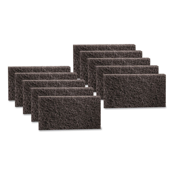 3M Doodlebug Hi-Pro Utility Pad, 4.63 x 10, Black, 10/Box (8550PK)