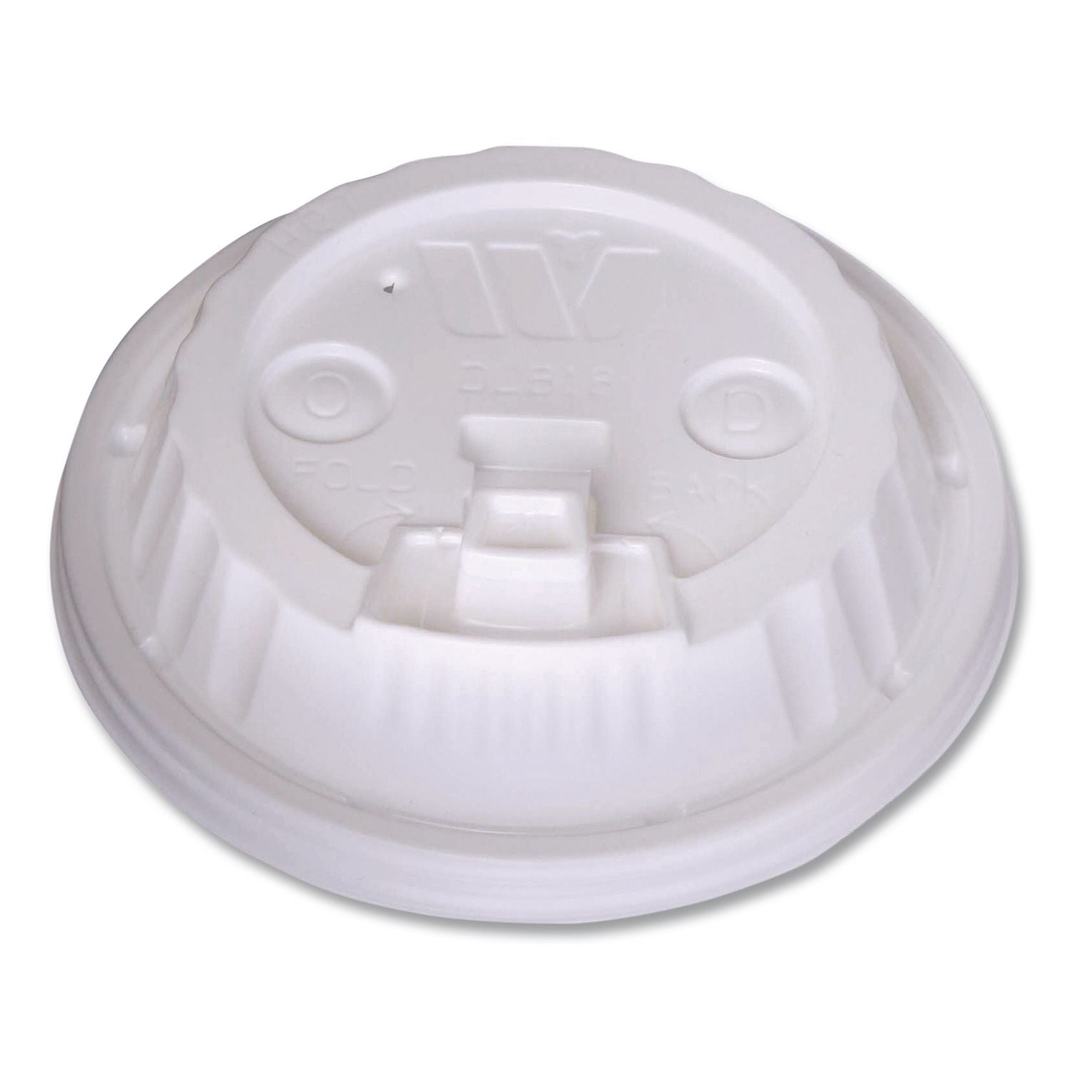 WinCup Plastic Lids for Foam Cups and Bowls, Dome, Fits 12 oz to 24 oz Hot Cups, White, 1,000/Carton (222061)