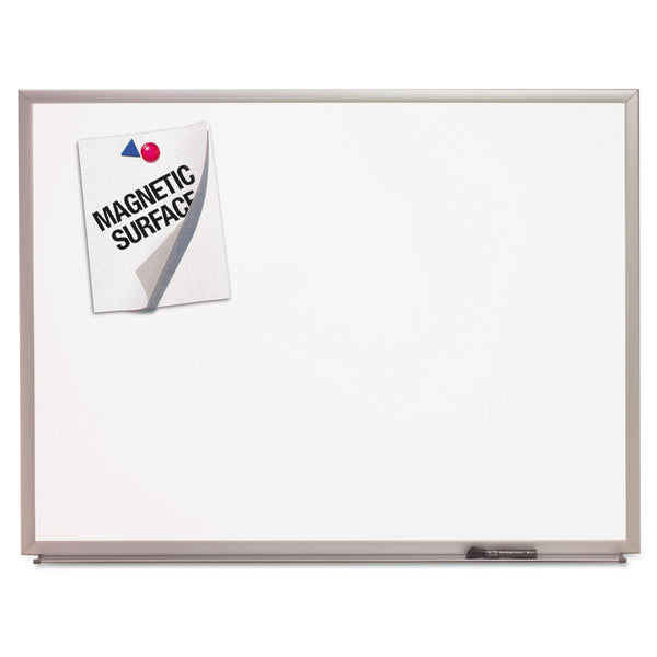 AbilityOne 7110015680399, SKILCRAFT Magnetic Porcelain Marker Board, 53 x 77, White Surface, Anodized Aluminum Frame