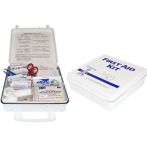 50 Man First Aid Kit Plastic, 1 Each (K-FAK-50-P)