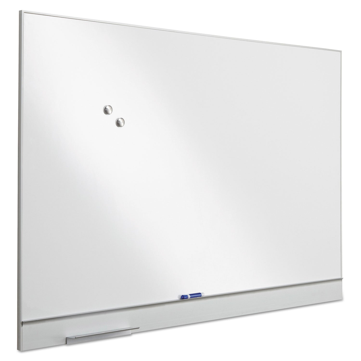 Iceberg Polarity Magnetic Dry Erase White Board, 72 x 46, White Surface, Silver Aluminum Frame (31260)