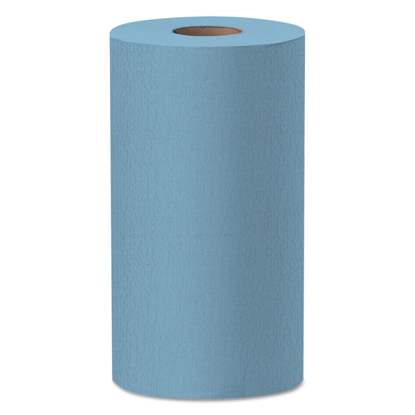 WypAll General Clean X60 Cloths, Small Roll, 13.5 x 19.6, Blue, 130/Roll, 6 Rolls/Carton (35431)
