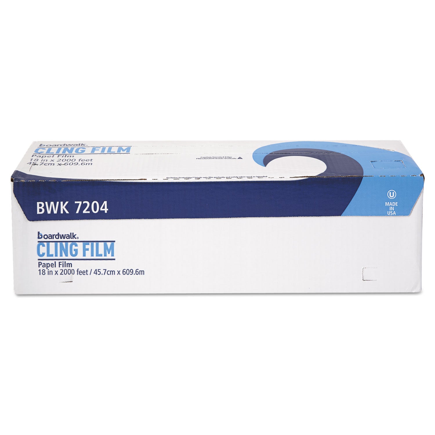 Boardwalk&reg; PVC Food Wrap Film, 18" x 2000-ft. Roll, 1 Roll per Carton (BWK7204)
