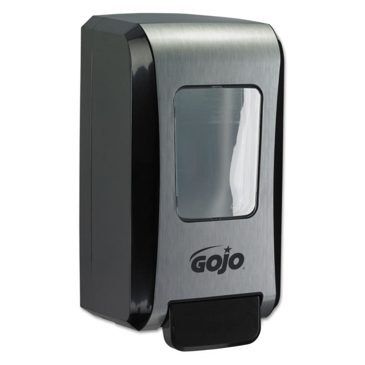 GOJO FMX-20 Soap Dispenser, 2,000 mL, 6.5 x 4.7 x 11.7, Black/Chrome, 6/Carton (527106)