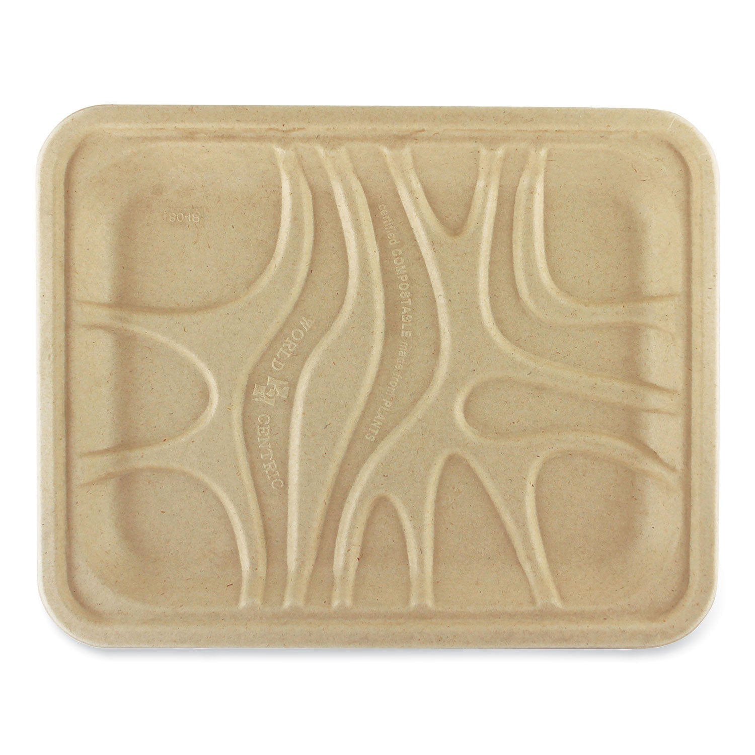 World Centric Fiber Trays, 7.1 x 9.1 x 0.7, Natural, Paper, 500/Carton (TRSC4SLFS)