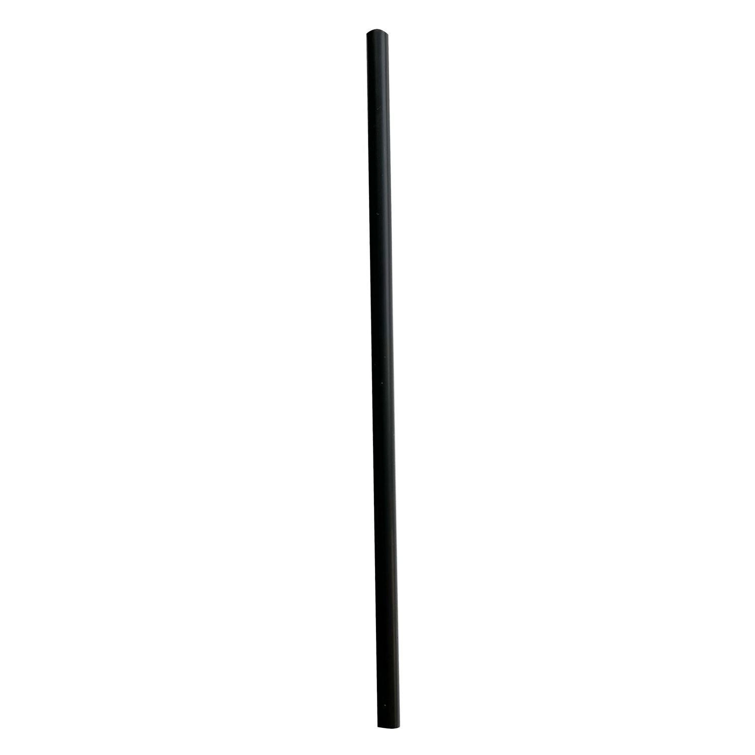 Boardwalk Wrapped Giant Straws, 7.75", Polypropylene, Black, 7,200/Carton (BWKGSTW775BK)