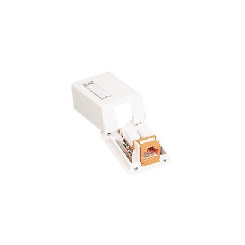 C2G Keystone Jack Surface Mntbox 1port Ivory (03830)