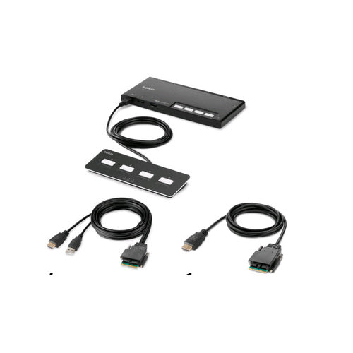 Belkin Mdlr 4-pt 1 Hd Hdmi Skvm W/rmt Pp4.0 (F1DN104MODHH4)