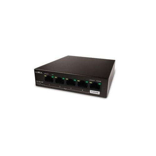 M&amp;M's 4-port Gb Poe+ Switch W/ Uplink 58w (SW10004P)