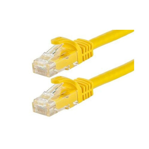 Monoprice Flexboot Cat5e 24awg Cable_ 10ft Yellow (11244)