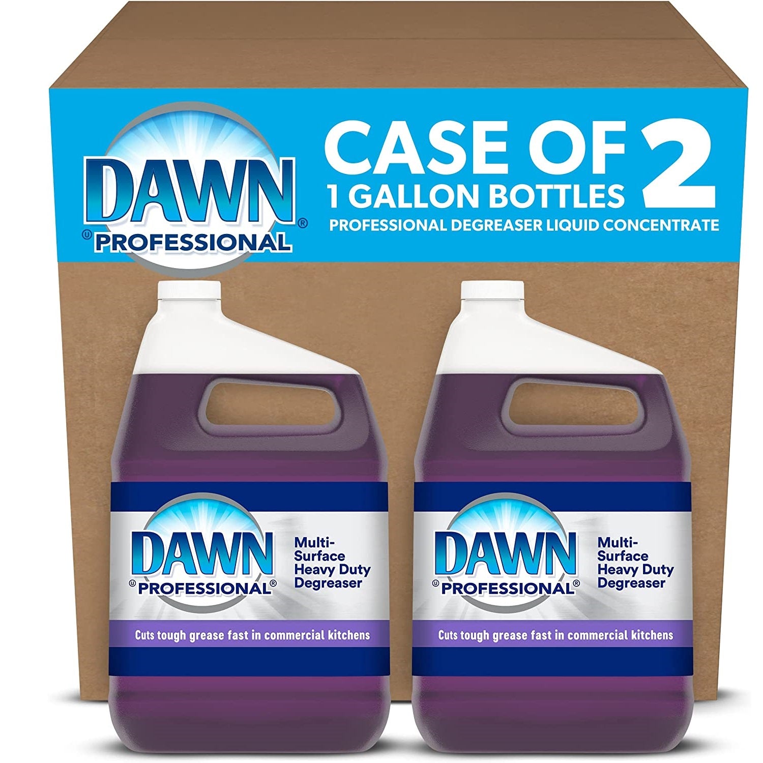 Dawn&reg; Multi-Surface Heavy Duty Degreaser, Fresh Scent, 1 gal Bottle, 2 Bottles (07307)